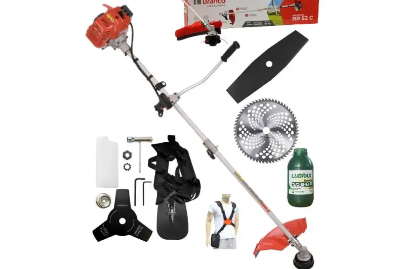 Roçadeira 52cc Profissional Branco A Combustão